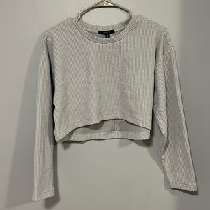 Forever 21 Cropped Long Sleeve Shirt